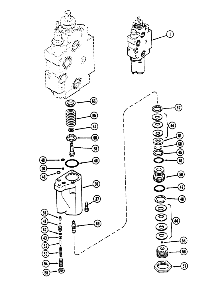 Схема запчастей Case IH 4690 - (8-296) - REMOTE VALVE BODY ASSEMBLY, ADD ON FOR THIRD AND FOURTH CIRCUIT (08) - HYDRAULICS