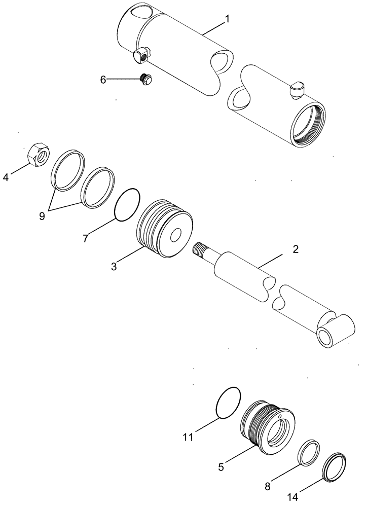 Схема запчастей Case IH CPX620 - (08-34) - DRUM SPREAD CYLINDER ASSEMBLY - ASN Y6T011502 (07) - HYDRAULICS