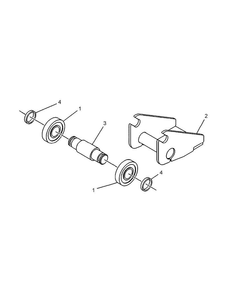 Схема запчастей Case IH DHX251 - (3.04A) - LIFT ARM ADAPTION, ROLLER (13) - REEL