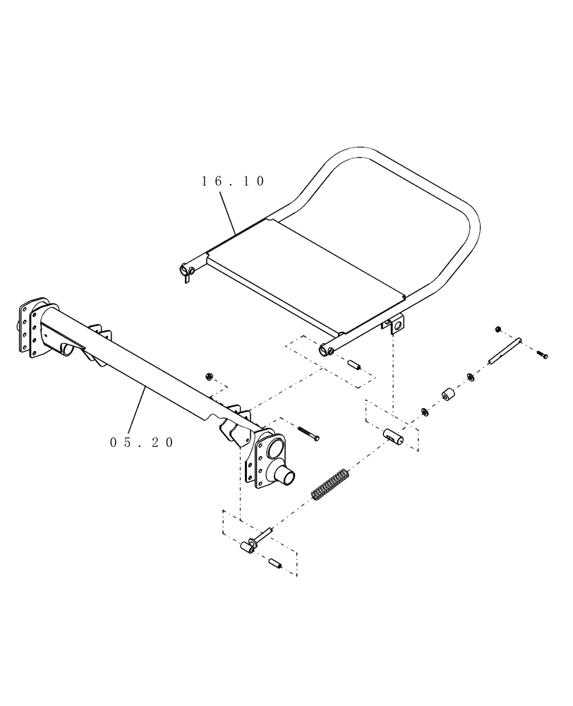 Схема запчастей Case IH RB554 - (SECTION 16[RB554]) - PICTORIAL INDEX, BALE EJECTOR (00) - GENERAL