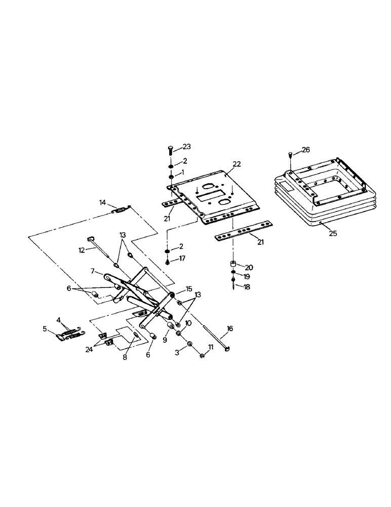 Схема запчастей Case IH ST280 - (01-21) - SEAT ASSEMBLY, UPPER SUSPENSION (10) - CAB