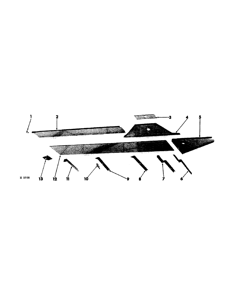 Схема запчастей Case IH 75 - (A-03) - SPREADER BOX SIDES, LEFT SHOWN 