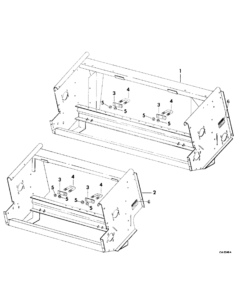 Схема запчастей Case IH 800 - SERIES - (A-03) - MAIN FRAME, 824, 833 AND 834 CORN HEADS (58) - ATTACHMENTS/HEADERS