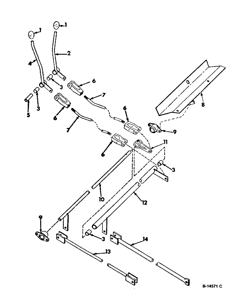 Схема запчастей Case IH 915 - (33-11) - FEEDER, HEADER AND REEL LIFT CONTROL (13) - FEEDER