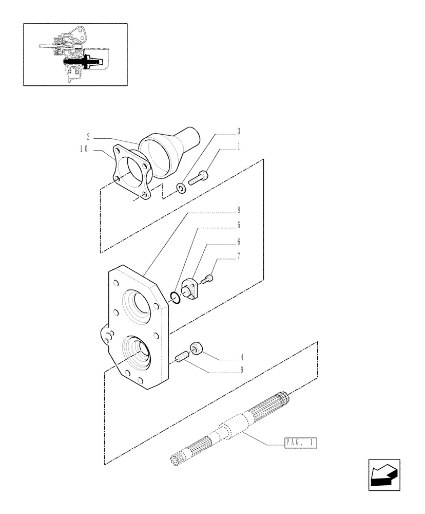 Схема запчастей Case IH JX1075N - (1.80.1[02]) - POWER TAKE - OFF (540 RPM) (07) - HYDRAULIC SYSTEM