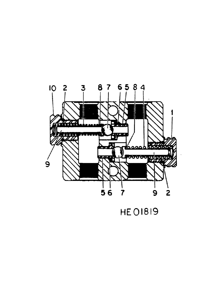 Схема запчастей Case IH 555 - (A-59) - HYDRAULIC CUSHION VALVE, 555 MODEL 