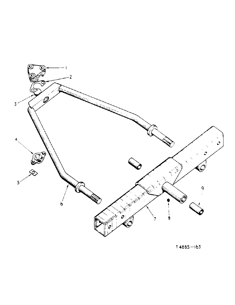 Схема запчастей Case IH 434 - (6-064) - FRONT AXLE AND STAY ROD ATTACHMENTS - ATTACHMENTS (06) - POWER TRAIN