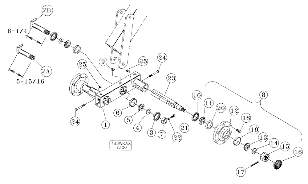 Схема запчастей Case IH TIGERMATE II - (39.100.12) - SINGLE FOLD MAIN FRAME (39) - FRAMES AND BALLASTING