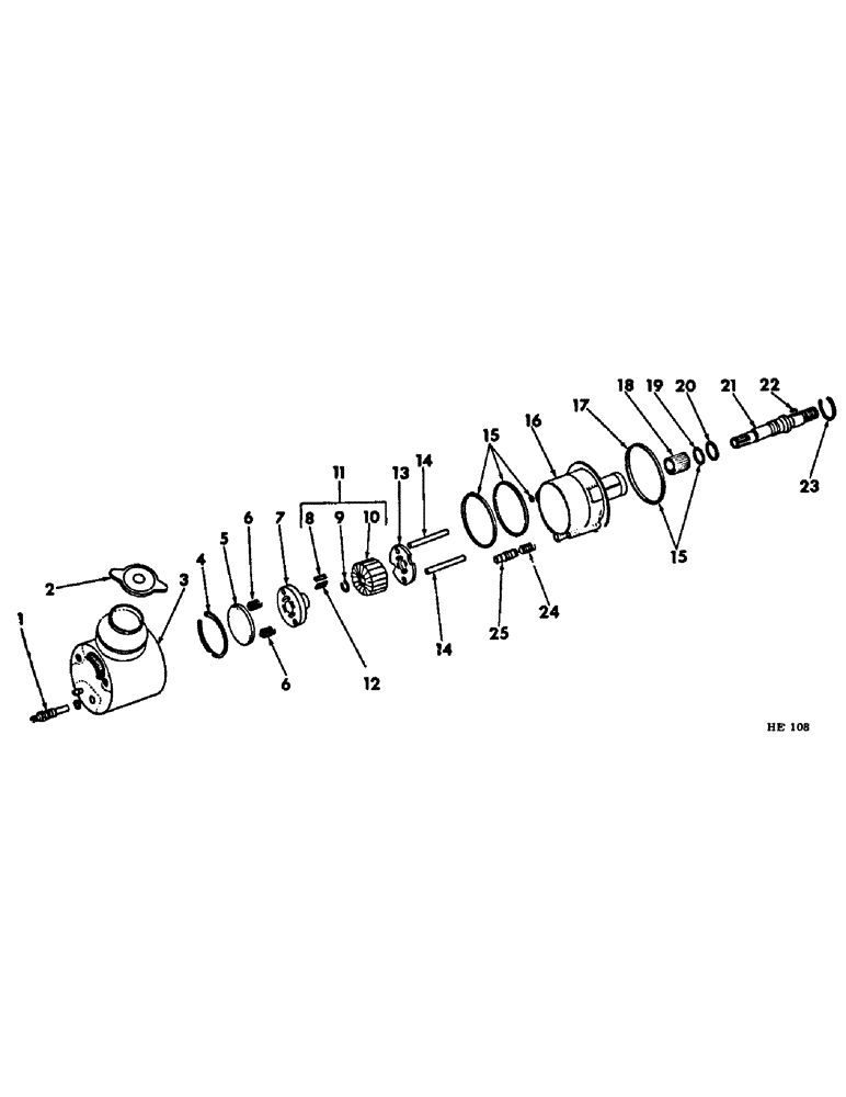 Схема запчастей Case IH 375 - (J-04) - STEERING MECHANISM, POWER STEERING HYDRAULIC PUMP Steering Mechanism