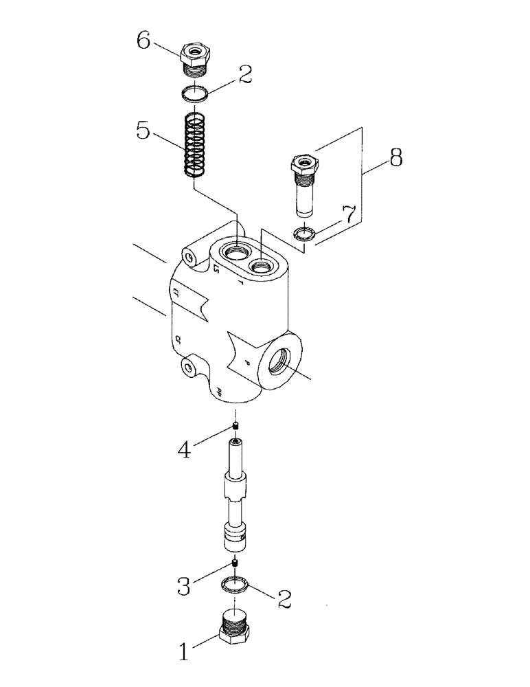 Схема запчастей Case IH AUSTOFT - (B04-02) - HYDRAULIC PRIORITY VALVE Hydraulic Components & Circuits