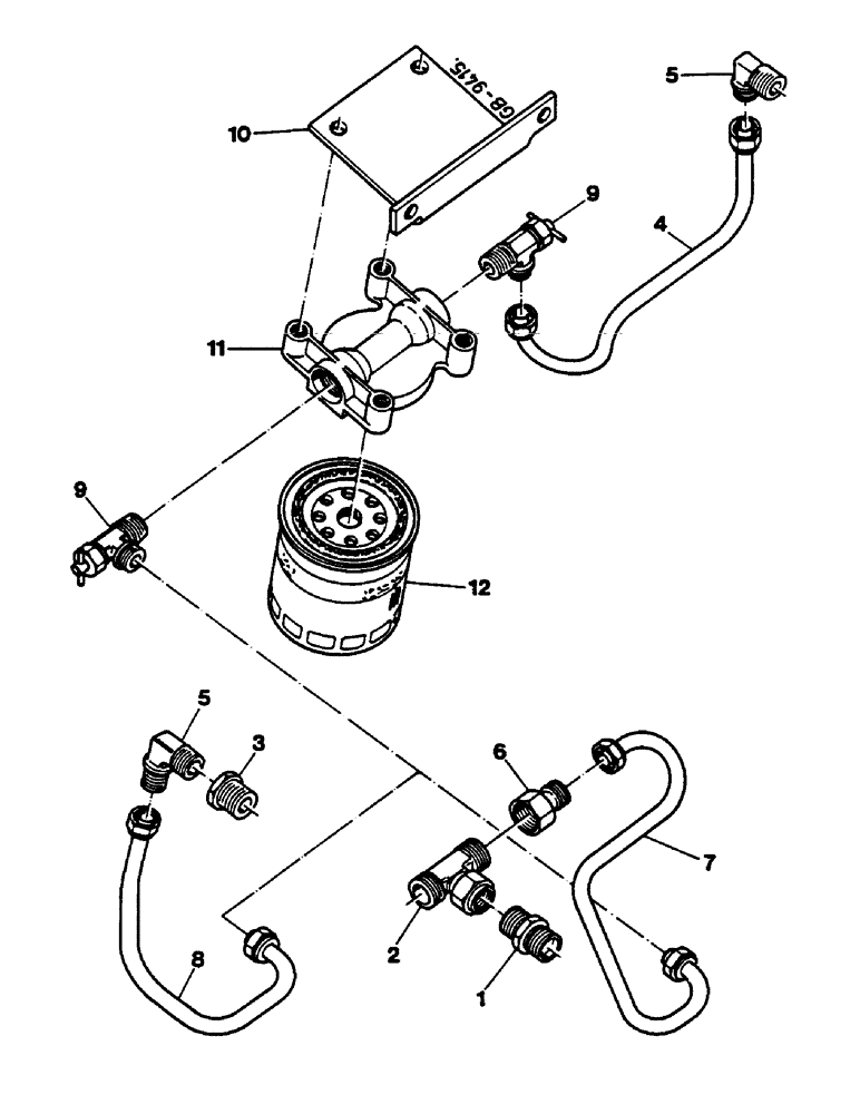 Схема запчастей Case IH 744 - (1D11) - COOLANT CONDITIONER 744/844S Cooling