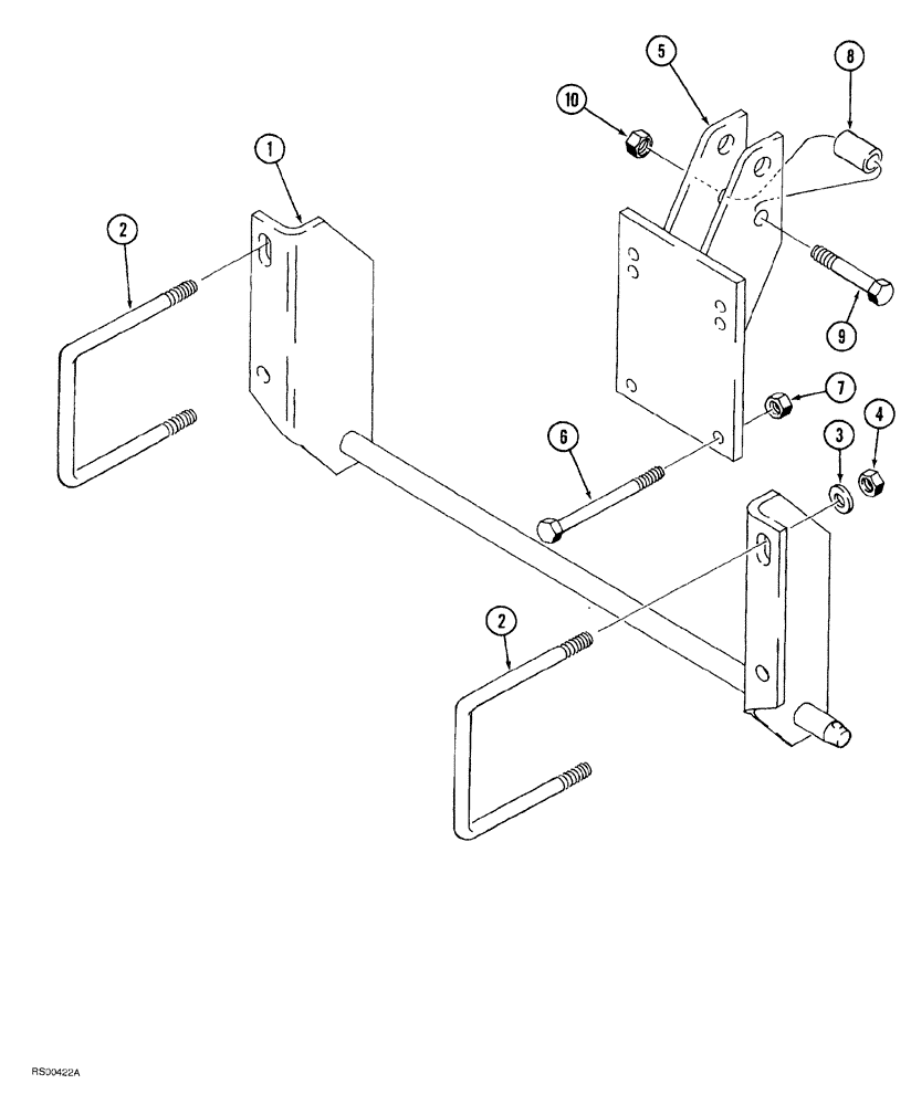 Схема запчастей Case IH 1830 - (09-002) - HITCH PARTS - RIGID FRAME, THREE POINT HITCH - CATEGORY II, 4 ROW WIDE AND 6 ROW NARROW (00) - COMPLETE MACHINE