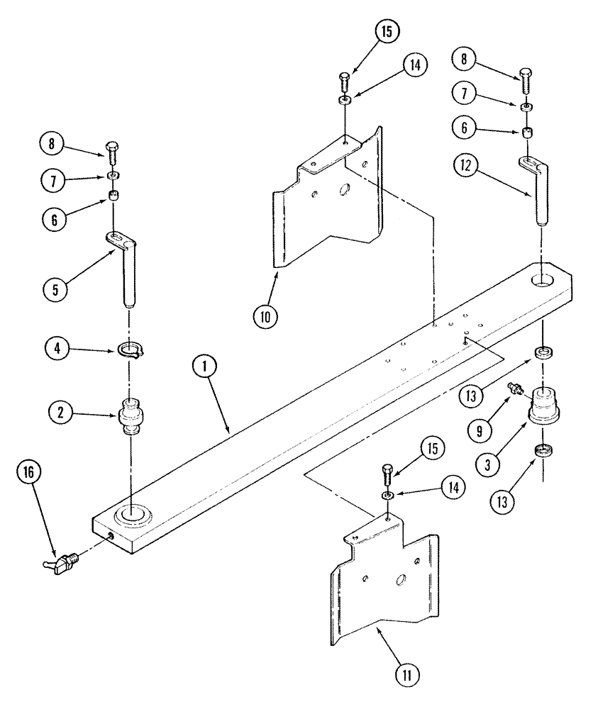 Схема запчастей Case IH STX275 - (09-35) - LINK ASSY CONNECTING (09) - CHASSIS/ATTACHMENTS