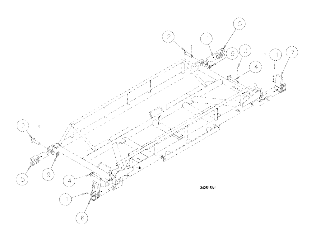 Схема запчастей Case IH SPX3200 - (08-004) - PIVOTGRP,CTR SEC. - 1.25" (78) - SPRAYING