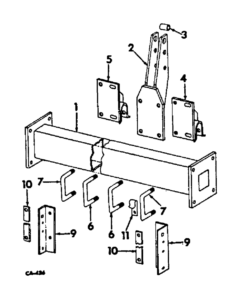 Схема запчастей Case IH 300 - (AG-03) - TOOL BAR FRAME 