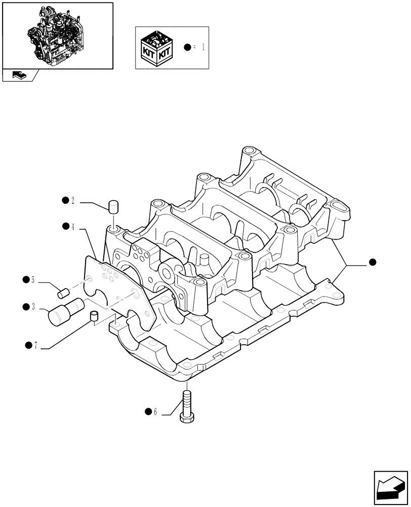 Схема запчастей Case IH FARMALL 85C - (0.10.5[02]) - DYNAMIC BALANCER, GEARS & SHAFTS (01) - ENGINE