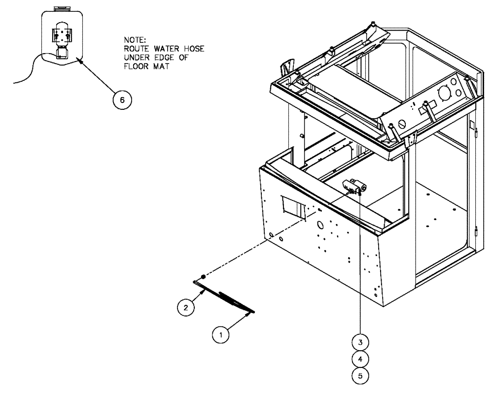 Схема запчастей Case IH FLX4375 - (01-026) - WINDSHIELD WASHER ASSEMBLY (10) - CAB