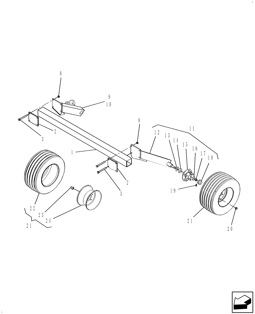 Схема запчастей Case IH 717675016 - (020) - BIG WHEEL 