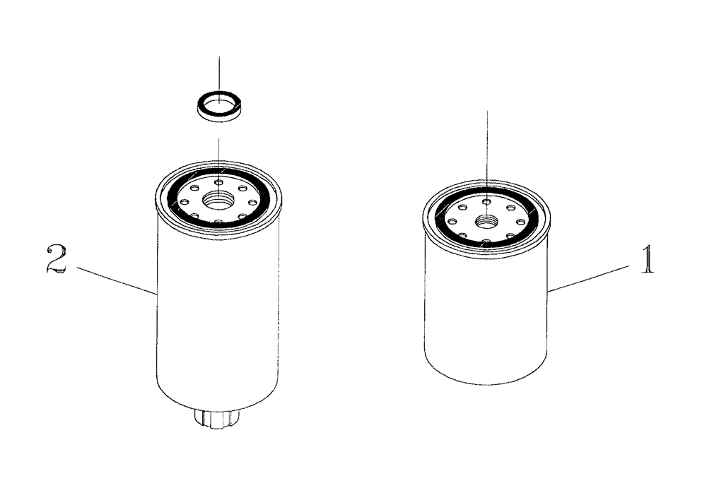 Схема запчастей Case IH 7700 - (C01[08]) - FILTER AND FUEL/ WATER SEPARATOR {M11-250/M11-330} Engine & Engine Attachments