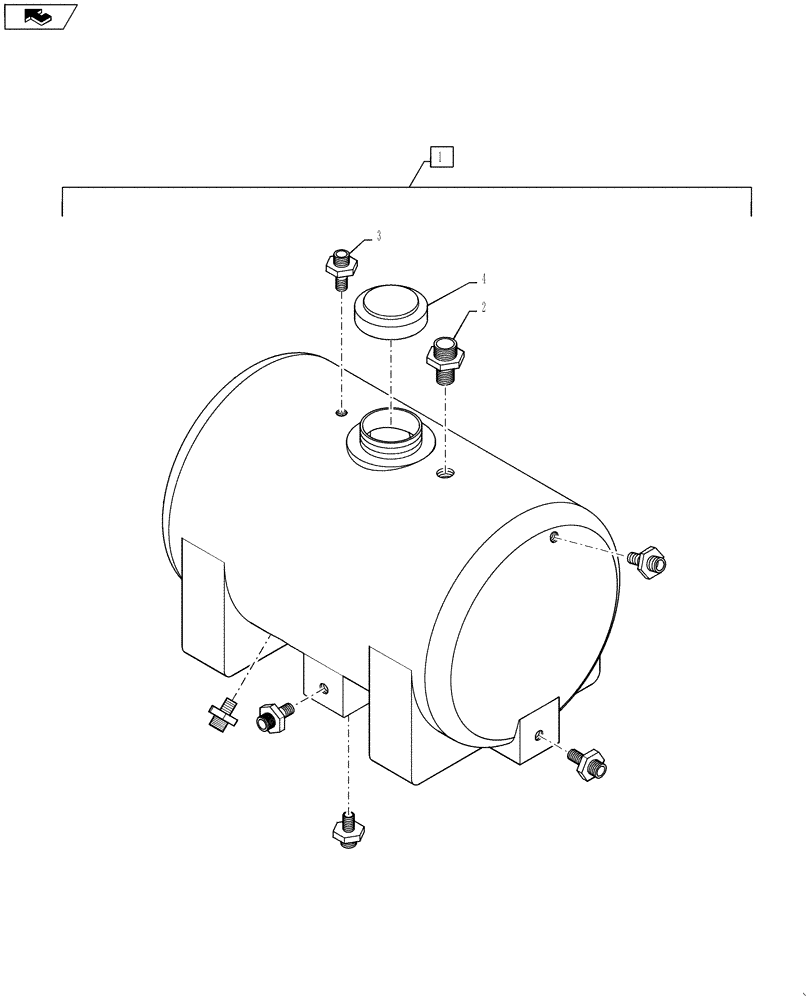 Схема запчастей Case IH 810 - (78.120.03.AB) - PRESSURE WASHER WATER TANK (78) - SPRAYING