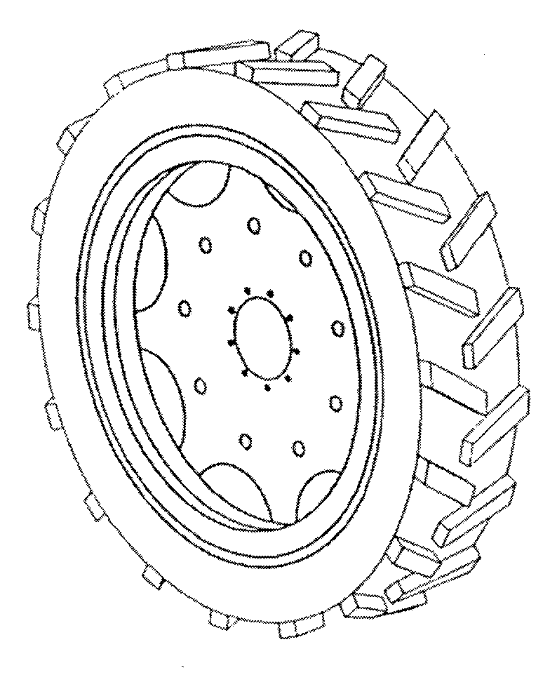 Схема запчастей Case IH PATRIOT - (05-001) - WHEEL & TIRE Hub, Wheel & Tires