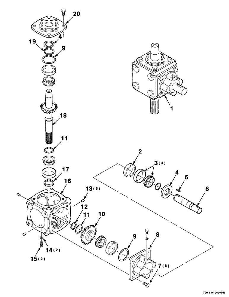 Схема запчастей Case IH DC515 - (2-26) - GEARBOX ASSEMBLY, INNER, 700714040 GEARBOX ASSEMBLY COMPLETE (09) - CHASSIS