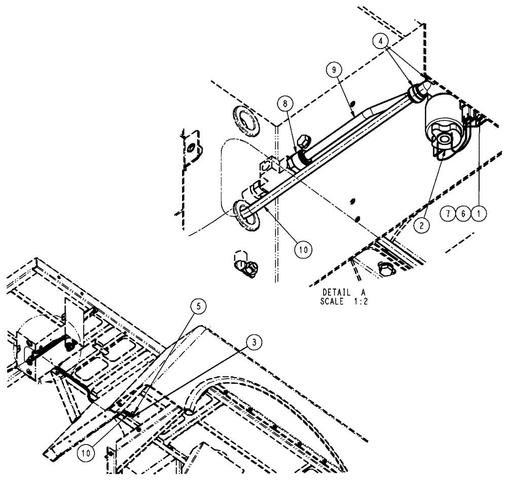 Схема запчастей Case IH FLX4510 - (07-009) - AIR HORN GROUP Pneumatics