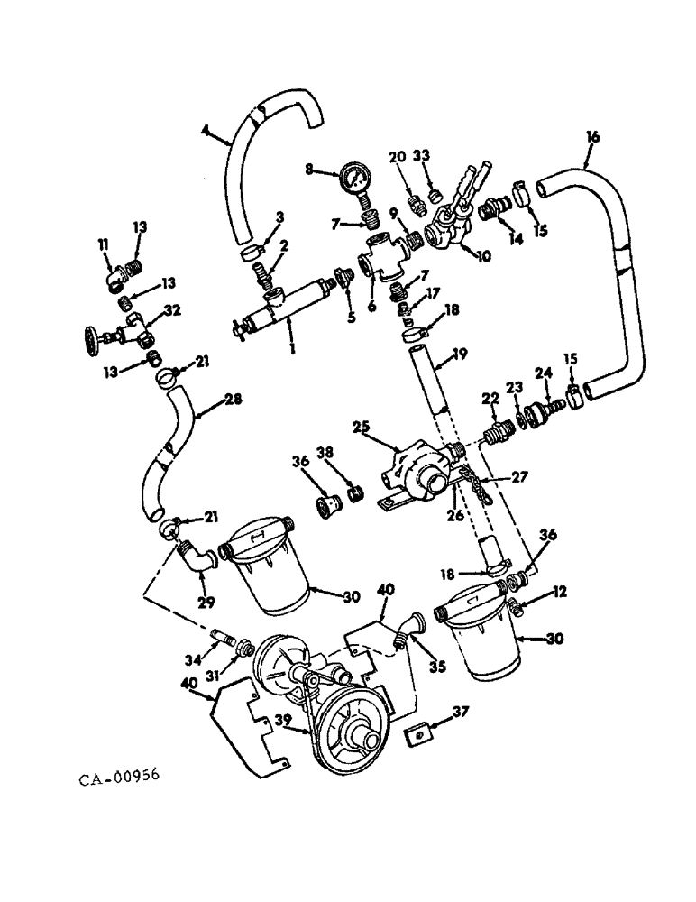 Схема запчастей Case IH LIQUID - (C-07) - LIQUID CHEMICAL FERTILIZERS, CONTROL VALVES, PUMP AND CONNECTIONS, 1970 AND SINCE 