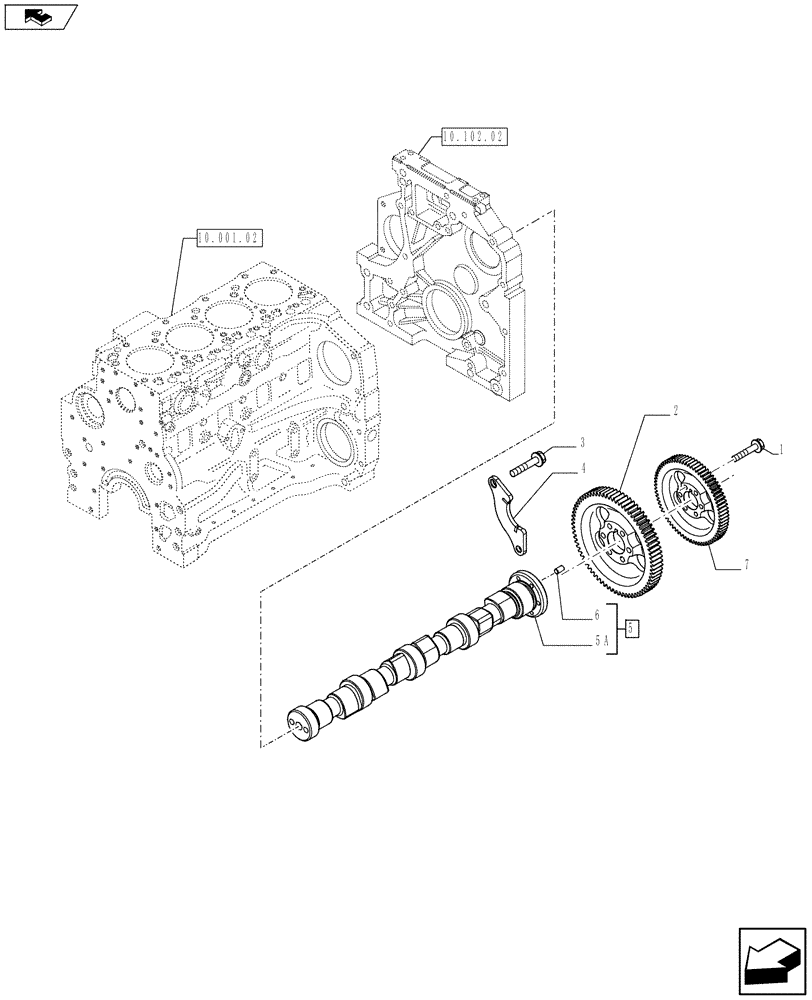 Схема запчастей Case IH F4CE9484L J603 - (10.106.01) - CAMSHAFT - TIMING CONTROL (2856526) (10) - ENGINE