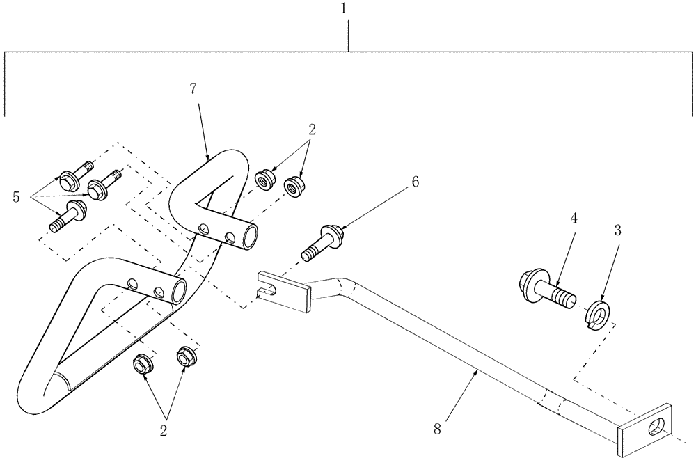 Схема запчастей Case IH DX25 - (07N01) - KIT, STEP, RIGHT & LEFT (03) - TRANSMISSION