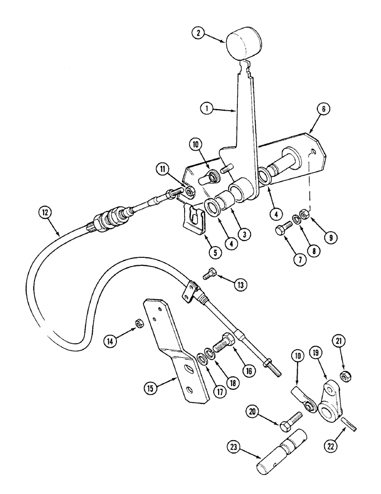 Схема запчастей Case IH 1594 - (8-284) - SENSING CONTROL LEVER, TRACTORS WITH CAB (08) - HYDRAULICS