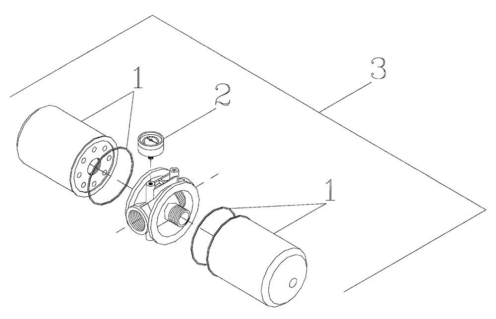 Схема запчастей Case IH 7700 - (B14[01]) - SUCTION FILTER Hydraulic Components & Circuits