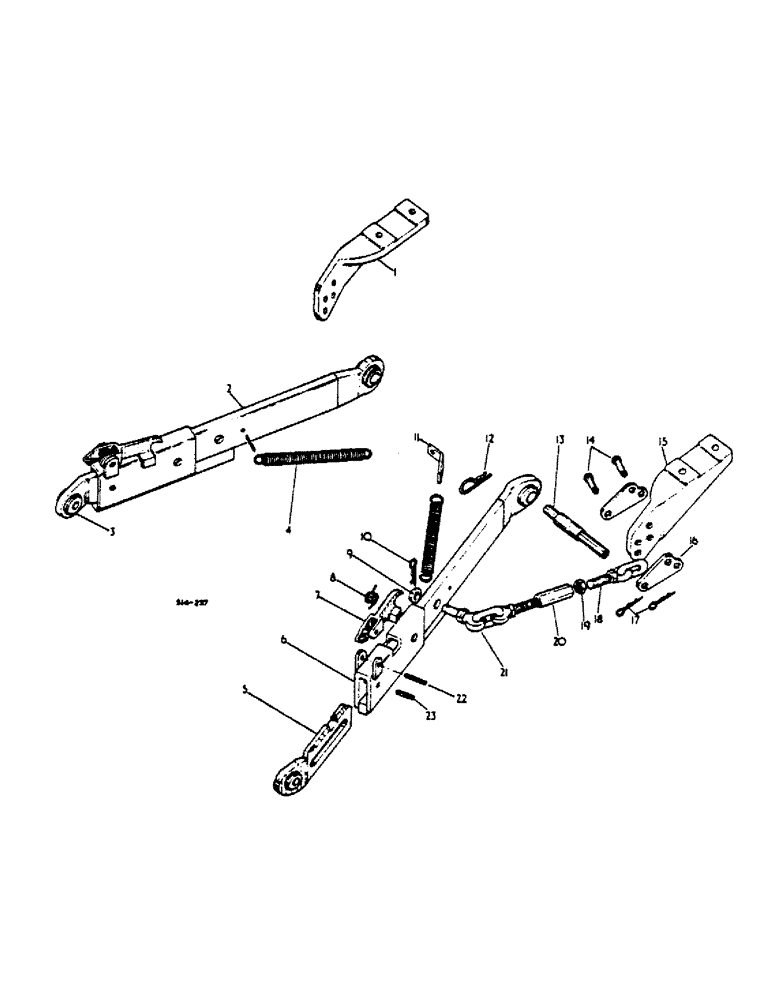 Схема запчастей Case IH 474 - (09-04) - LOWER LINKS, THREE POINT HITCH (12) - FRAME