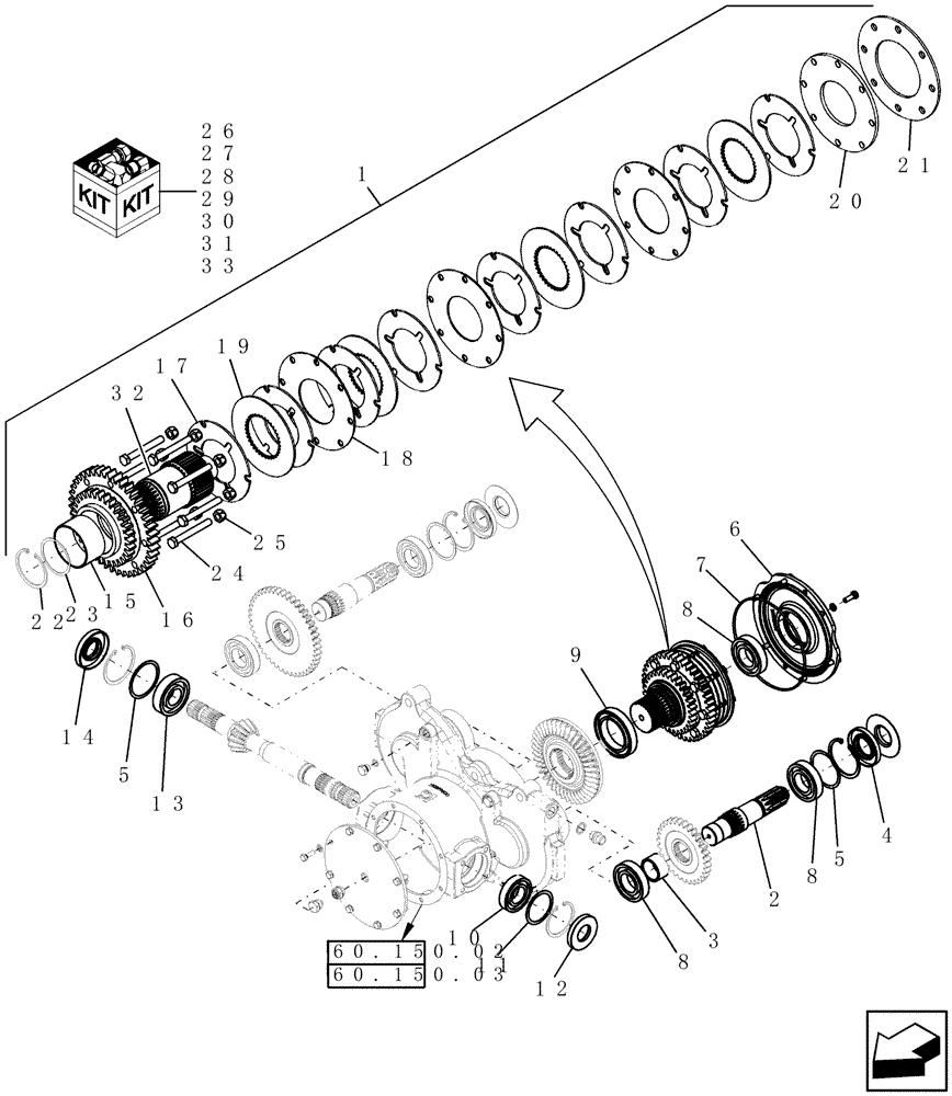 Схема запчастей Case IH 7120 - (60.150.10) - CLUTCH, FRICTION DISC (60) - PRODUCT FEEDING