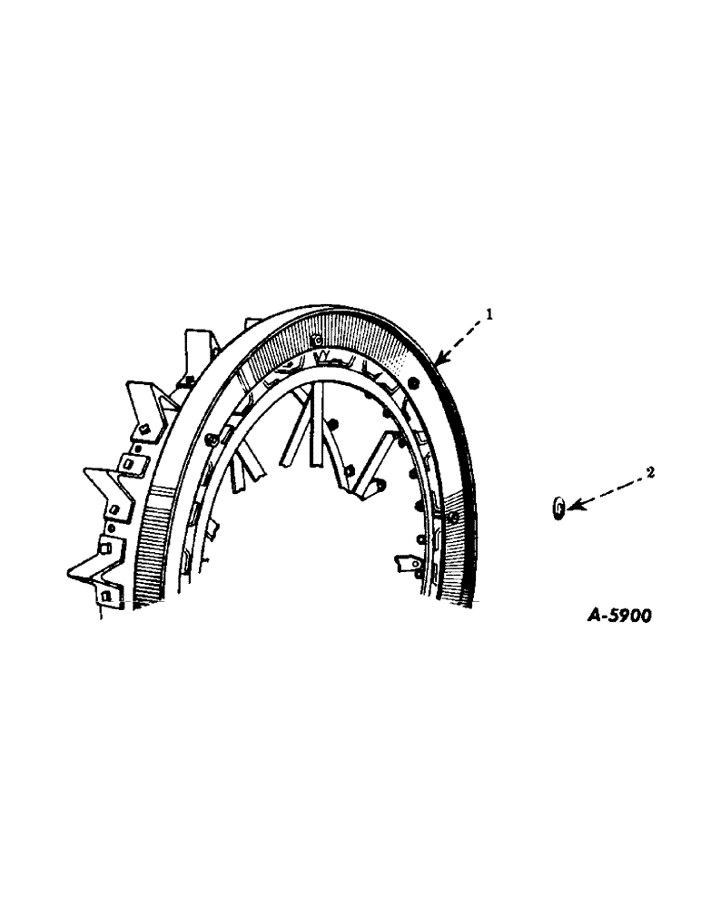 Схема запчастей Case IH SUPER-H - (232) - ATTACHMENTS, REAR WHEEL OVERTIRE, SPECIAL, SUPER "H" Attachments