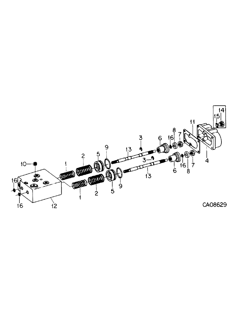 Схема запчастей Case IH 3488 - (04-04) - BRAKES, POWER BRAKE VALVE (5.1) - BRAKES