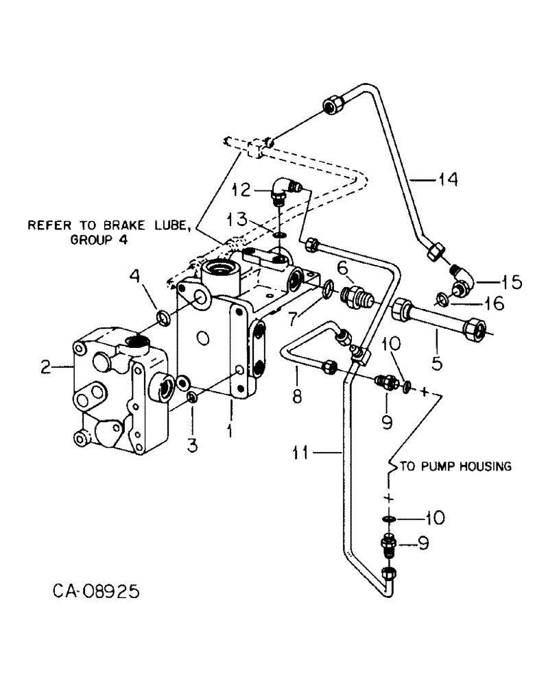 Схема запчастей Case IH 7488 - (10-11) - HYDRAULICS, PRIORITY VALVE, AUXILIARY VALVE MOUNTING, BRACKET AND CONNECTIONS (07) - HYDRAULICS