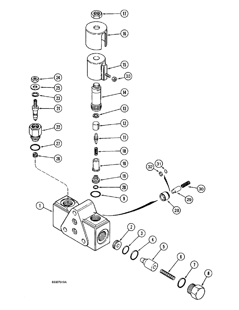 Схема запчастей Case IH 1666 - (8-46) - HEADER LIFT VALVE (07) - HYDRAULICS