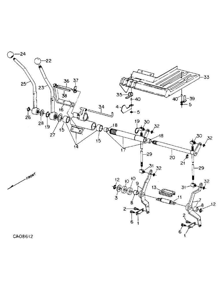 Схема запчастей Case IH 6788 - (10-29) - HYDRAULICS, DOUBLE AUXILIARY VALVE CONTROLS (07) - HYDRAULICS