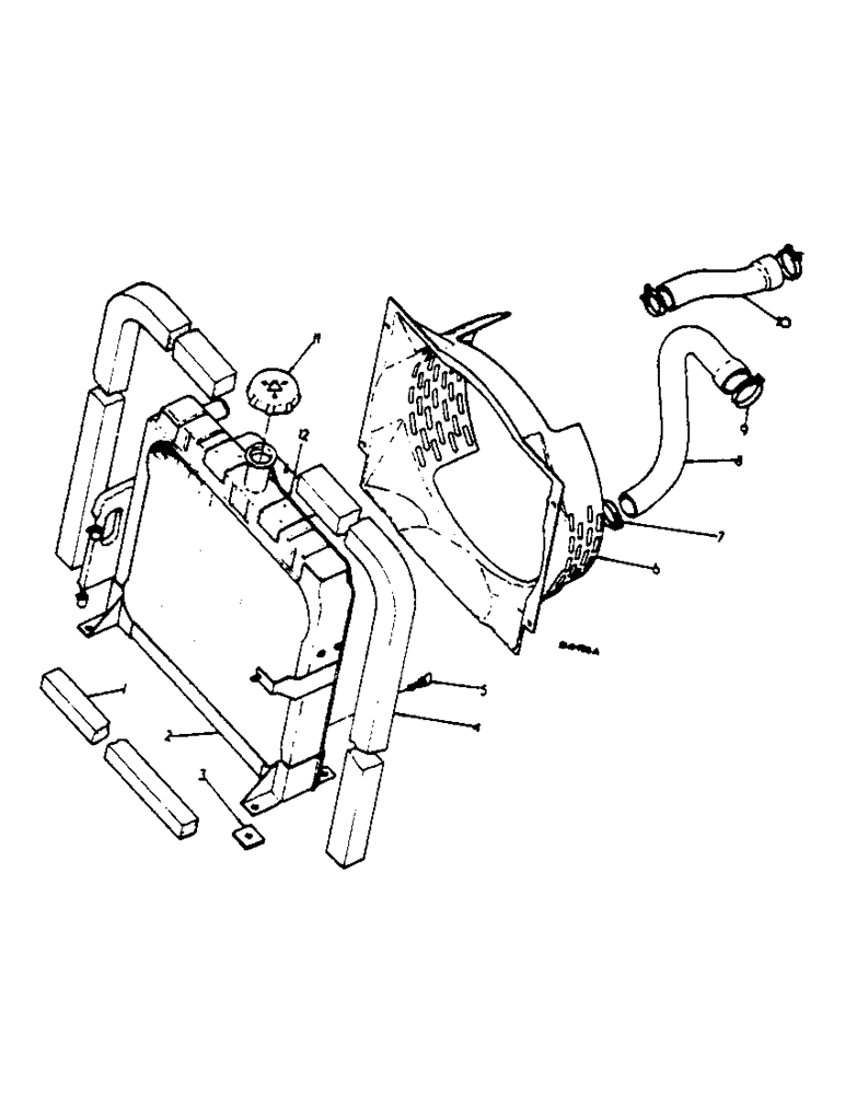 Схема запчастей Case IH 2400 - (06-06) - RADIATOR AND CONNECTIONS Cooling