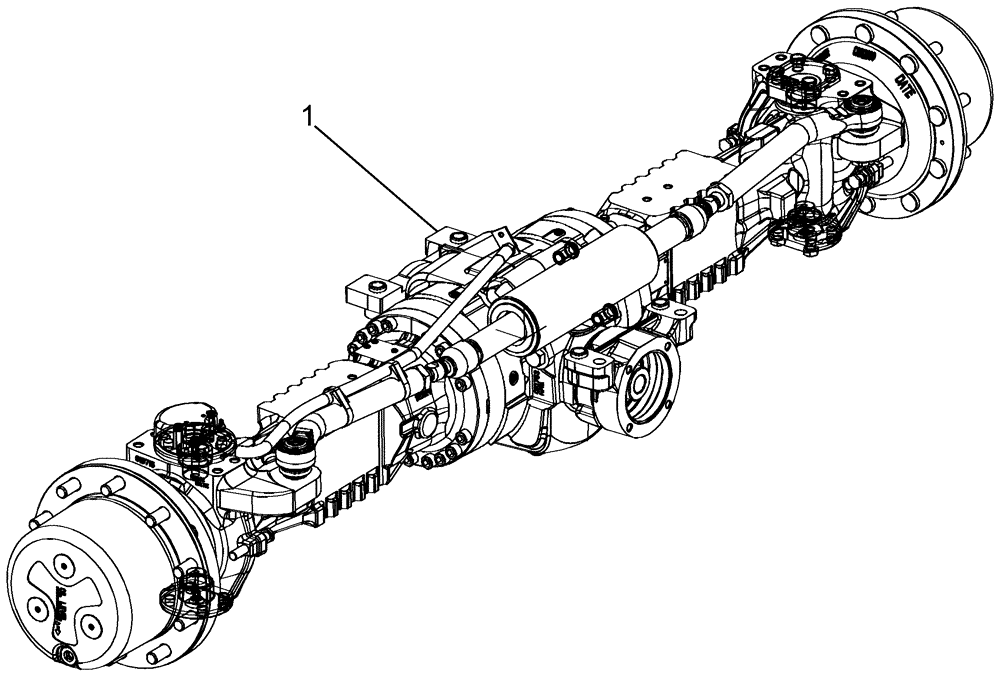 Схема запчастей Case IH CPX620 - (05-07) - AXLE, POWER GUIDE - ASN Y6T011701 (04) - STEERING