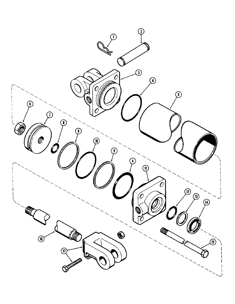 Схема запчастей Case IH SC15 - (36) - T52747 CYLINDER 