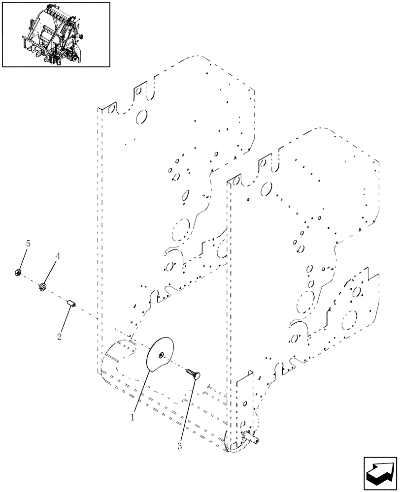 Схема запчастей Case IH RB464 - (14.60) - INFEED DISC (14) - BALE CHAMBER