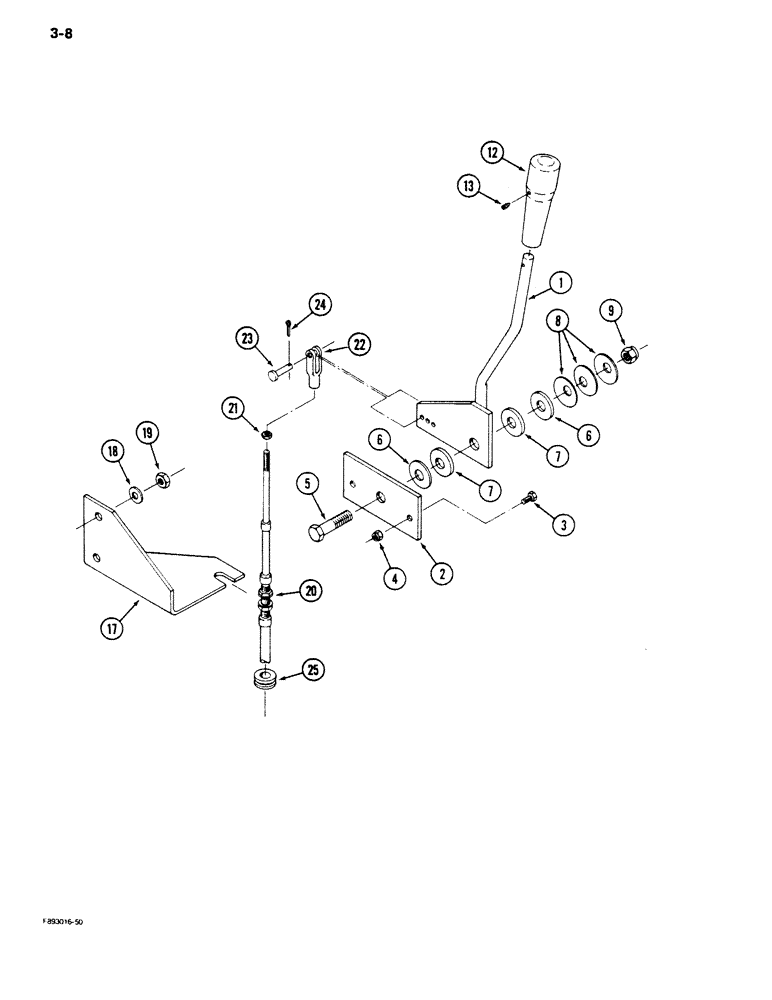 Схема запчастей Case IH 9180 - (3-08) - THROTTLE CONTROLS, ROPS (03) - FUEL SYSTEM