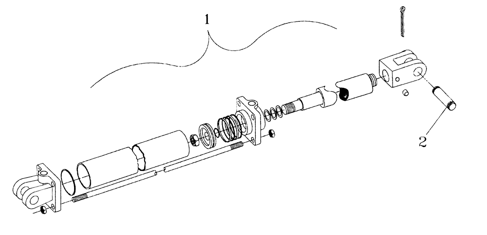 Схема запчастей Case IH 5310 - (35.100.08) - 3-1/2 X 10 TRANSPORT CYLINDER REPHASE (08) - HYDRAULICS