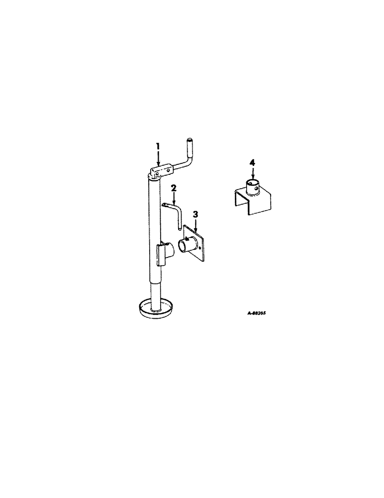 Схема запчастей Case IH 711 - (R-17[A]) - JACK ATTACHMENT 