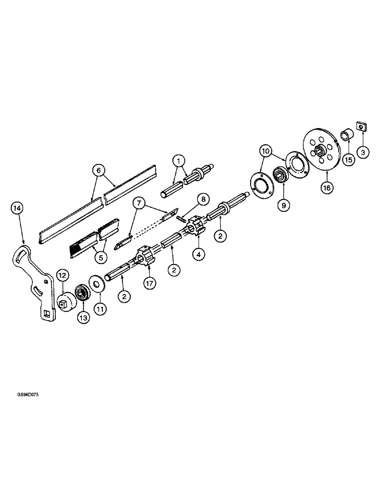 Схема запчастей Case IH 1400 - (9A-06) - BRUSH ROLLS (13) - PICKING SYSTEM