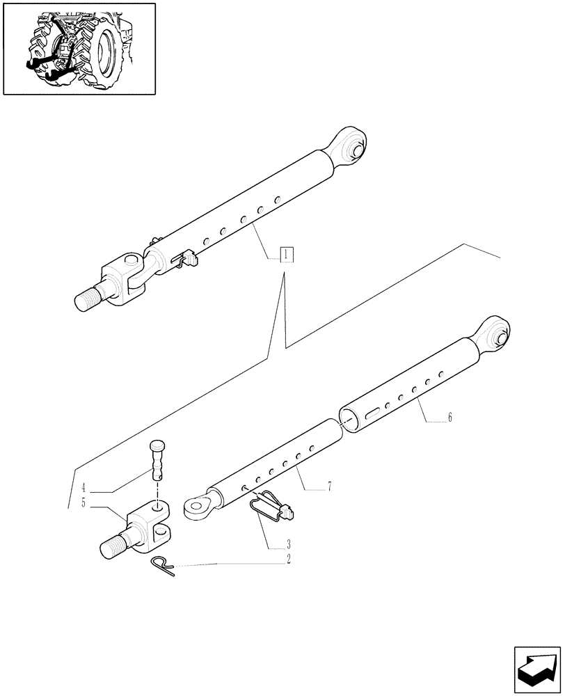 Схема запчастей Case IH JX1085C - (1.89.9/ A) - LATERAL STABILIZERS - BREAKDOWN (09) - IMPLEMENT LIFT