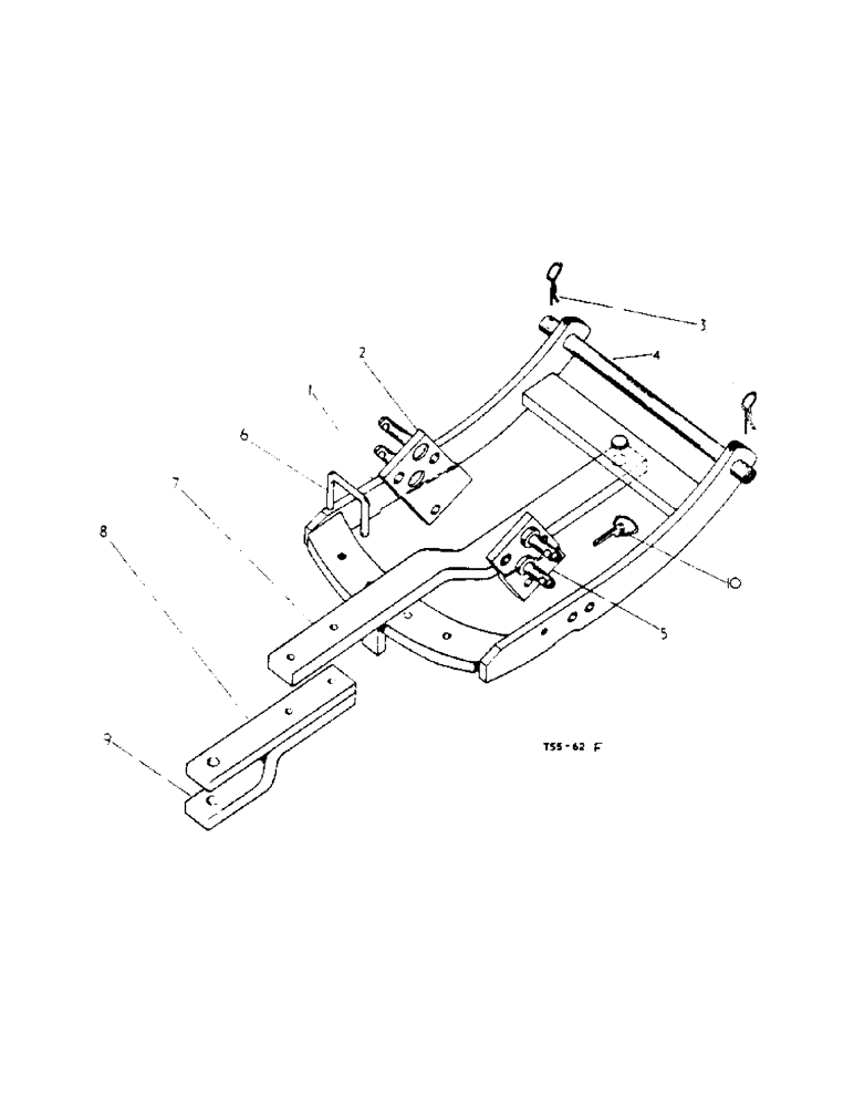 Схема запчастей Case IH 434 - (6-065) - DRAWBAR ATTACHMENTS, 3070837R92, 3070845R92 - ATTACHMENTS (88) - ACCESSORIES