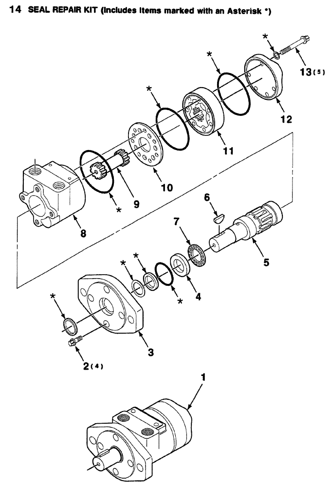 Схема запчастей Case IH 325 - (8-18) - HYDRAULIC MOTOR ASSEMBLY (REEL DRIVE) (35) - HYDRAULIC SYSTEMS